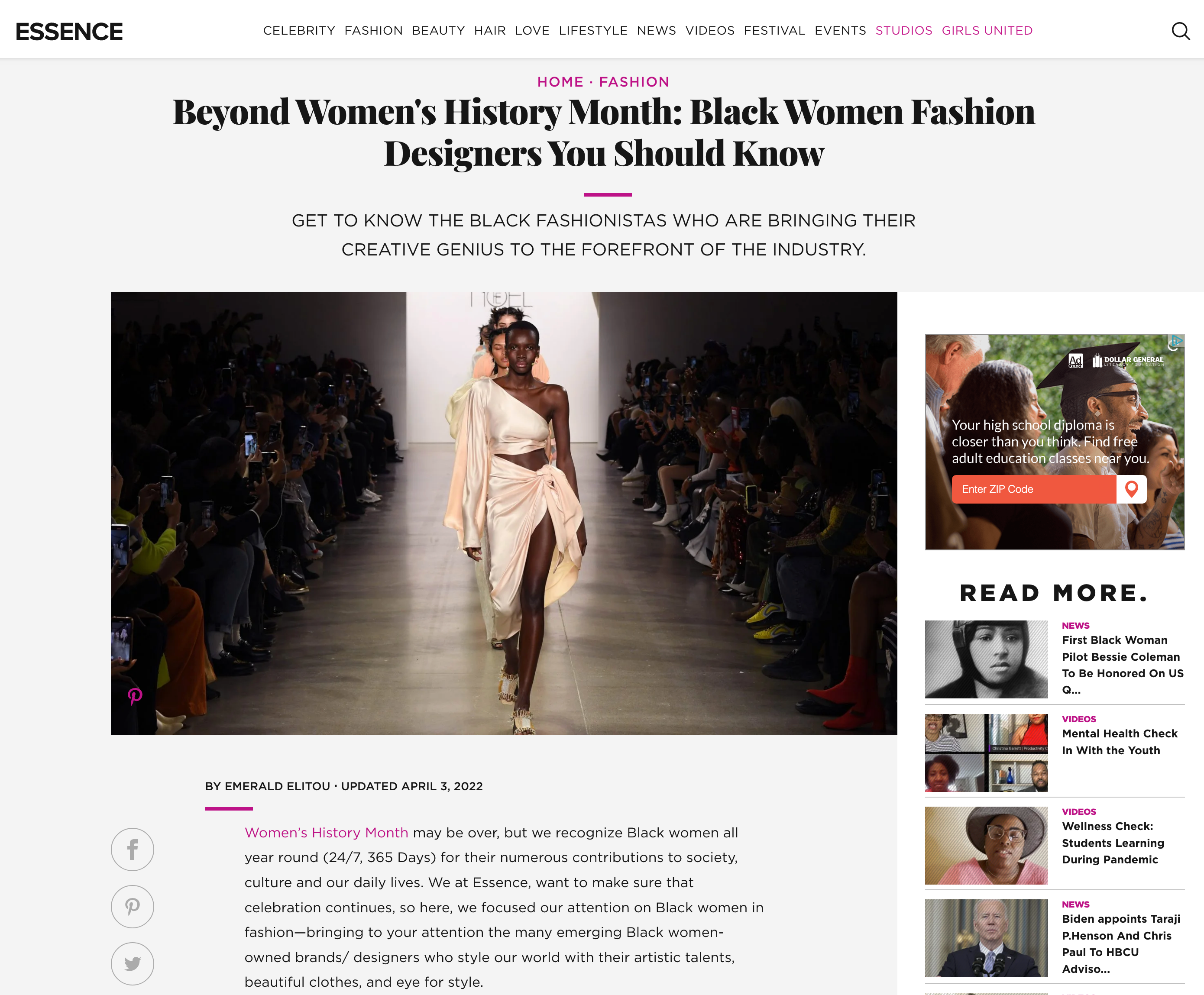 Black fashion shop designers websites